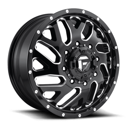 Fuel 1PC D581 TRITON 22x8.25 105 8x165.1/8x6.5 GLOSS BLACK MILLED