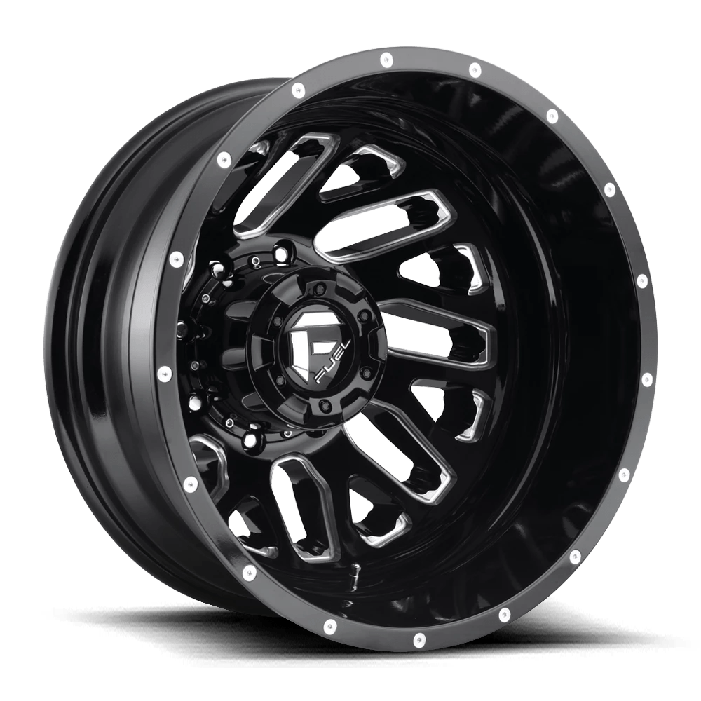 Fuel 1PC D581 TRITON 20x8.25 -240 8x165.1/8x6.5 GLOSS BLACK MILLED