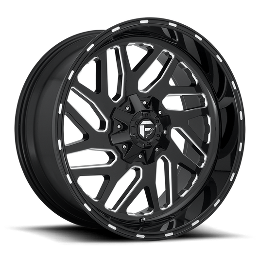 Fuel 1PC D581 TRITON 22X10 -18 6X135/6X5.3/6X139.7/6X5.5 GLOSS BLACK MILLED