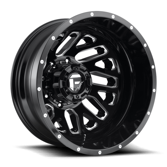 Fuel 1PC D581 TRITON 20x8.25 -221 8x210/8x8.3 GLOSS BLACK MILLED