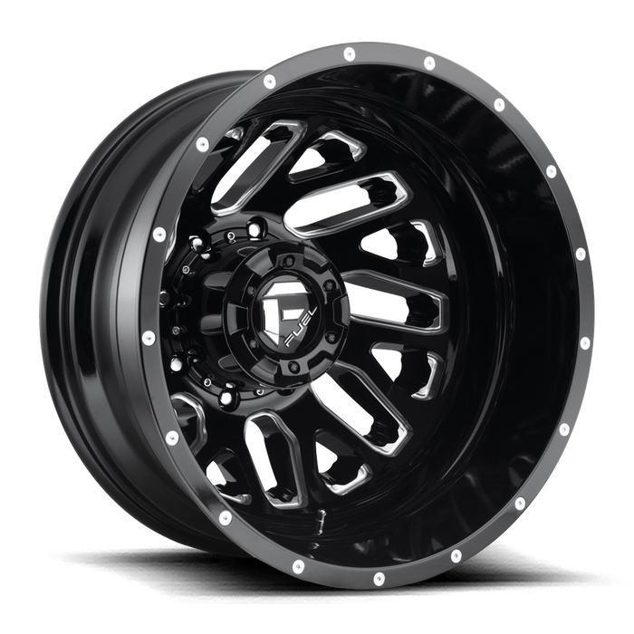 Fuel 1PC D581 TRITON 20x8.25 -265 8x165.1/8x6.5 GLOSS BLACK MILLED