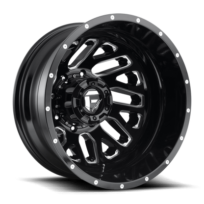 Fuel 1PC D581 TRITON 22x8.25 -201 8x200/8x200 GLOSS BLACK MILLED