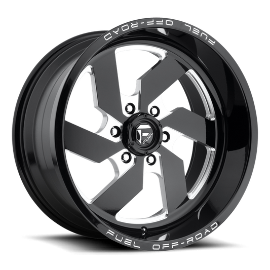 Fuel 1PC D582 TURBO 20X12 -43 6X135/6X5.3 GLOSS BLACK MILLED