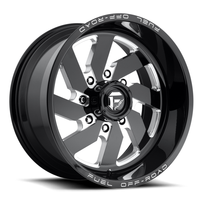 Fuel 1PC D582 TURBO 20X10 -18 8X180/8X7.1 GLOSS BLACK MILLED
