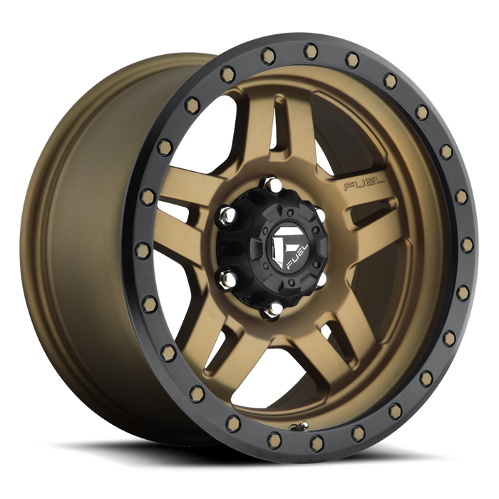 Fuel 1PC D583 ANZA 17x8.5 -6 5x127/5x5.0 MATTE BRONZE BLACK BEAD RING
