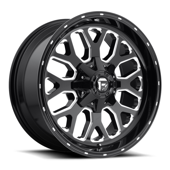 Fuel 1PC D588 TITAN 18X9 20 5X139.7/5X150/5X5.5/150 GLOSS BLACK MILLED