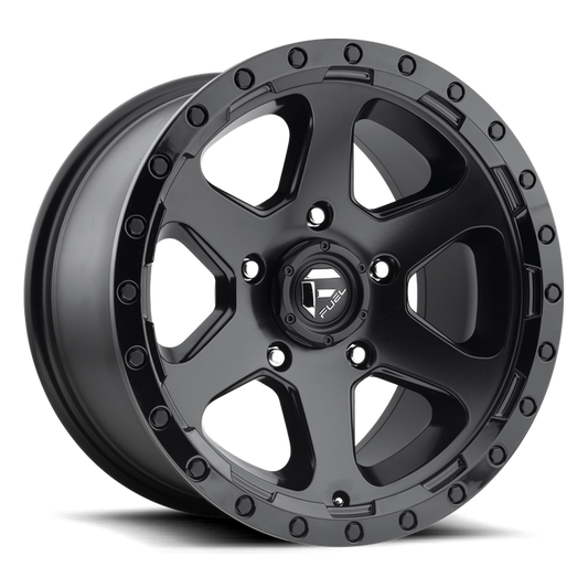 Fuel 1PC D589 RIPPER 17X9 -12 6X135/6X5.3 MATTE BLACK GLOSS BLACK LIP