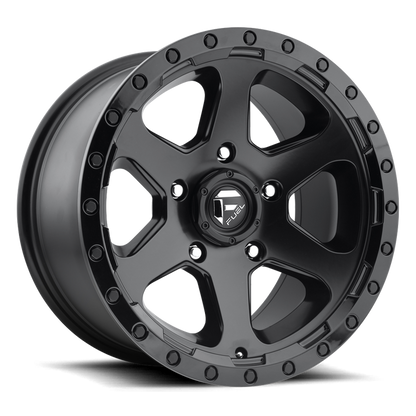Fuel 1PC D589 RIPPER 16X8 1 5X127/5X5.0 MATTE BLACK GLOSS BLACK LIP