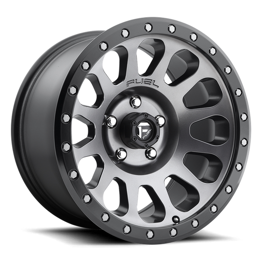 Fuel 1PC D601 VECTOR 18x9 1 5x150/5x150 MATTE GUN METAL BLACK BEAD RING