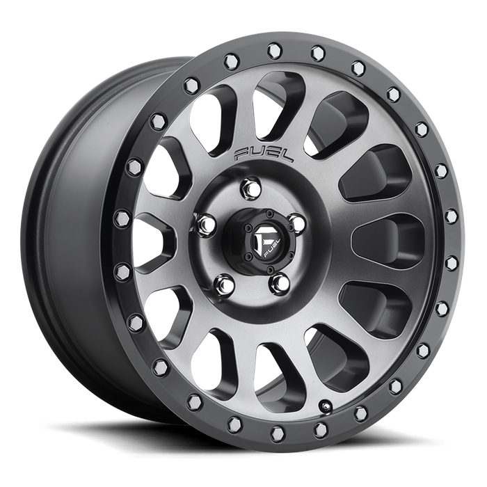 Fuel 1PC D601 VECTOR 20x10 -18 5x127/5x5.0 MATTE GUN METAL BLACK BEAD RING