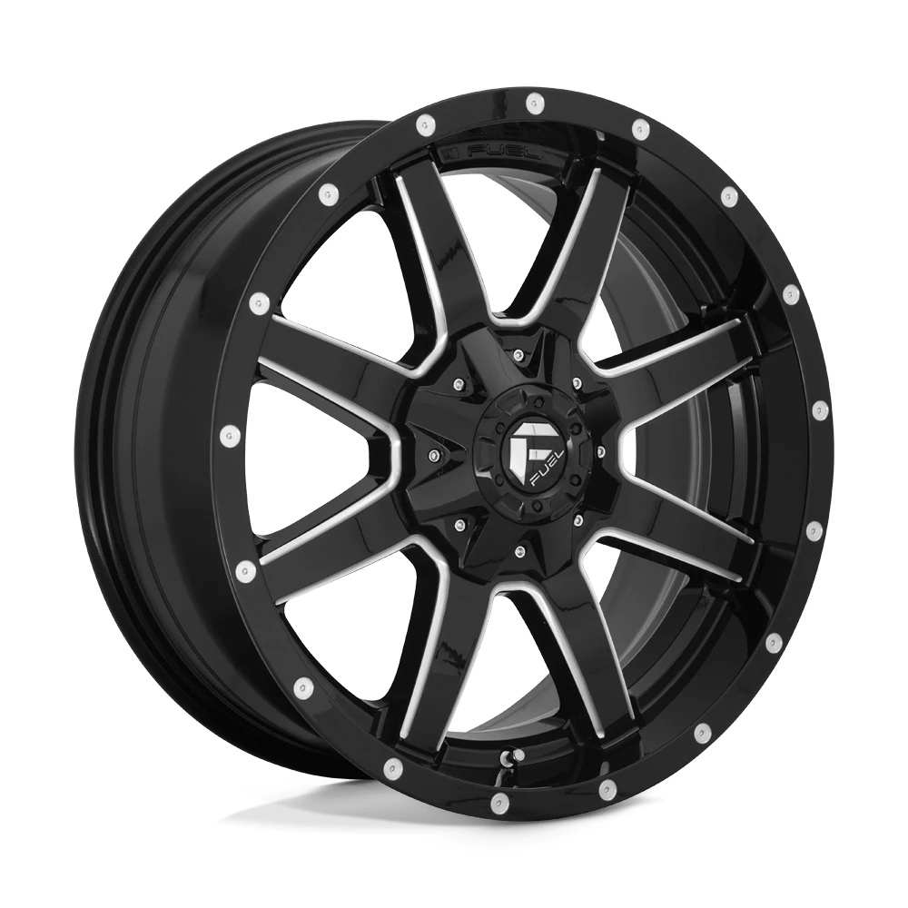 Fuel 1PC D610 MAVERICK 18X9 20 8X170/8X6.7 GLOSS BLACK MILLED