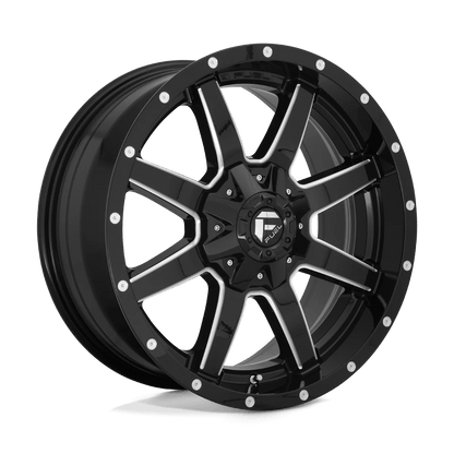 Fuel 1PC D610 MAVERICK 18X9 20 8X180/8X7.1 GLOSS BLACK MILLED