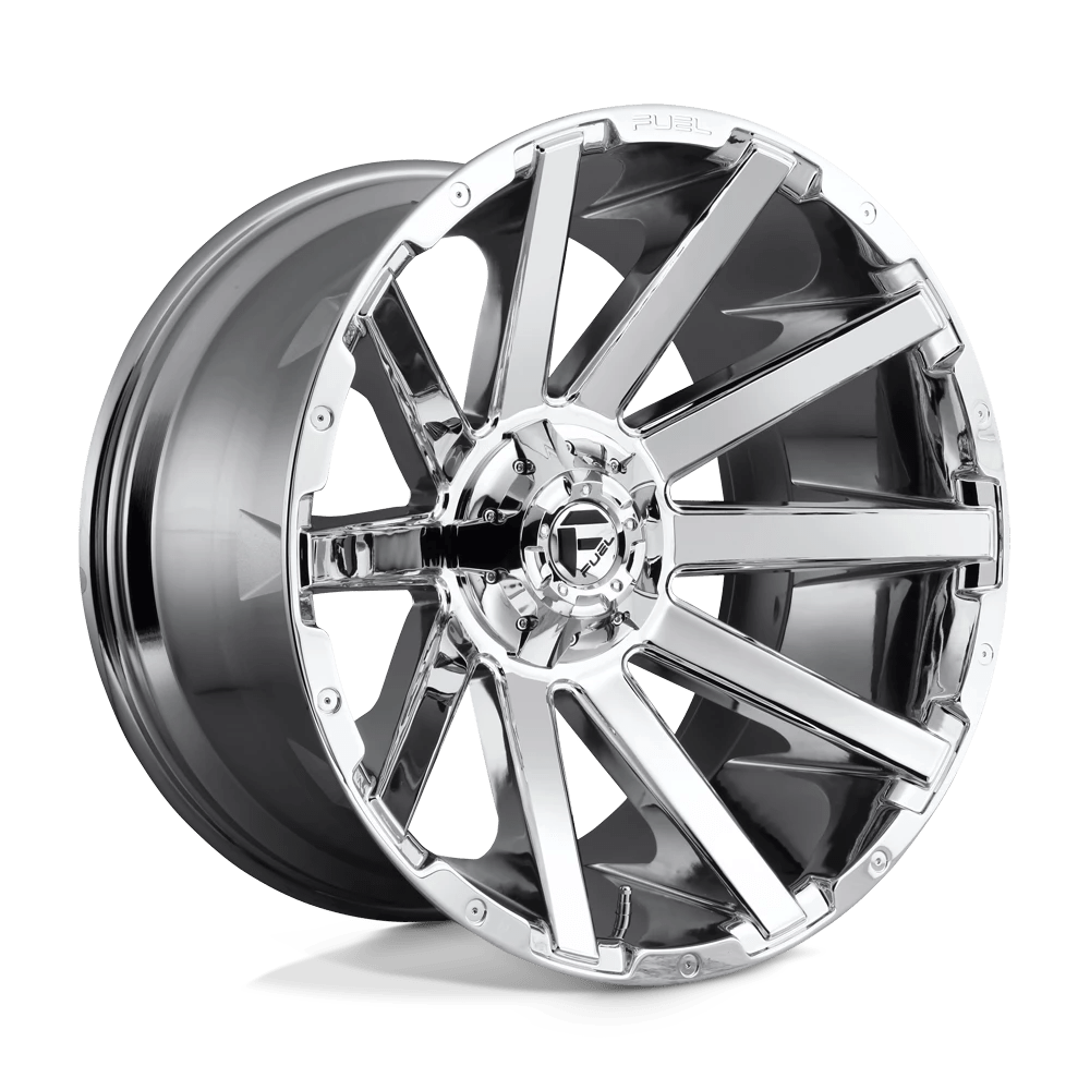 Fuel 1PC D614 CONTRA 22X12 -44 6X135/6X5.3/6X139.7/6X5.5 CHROME PLATED