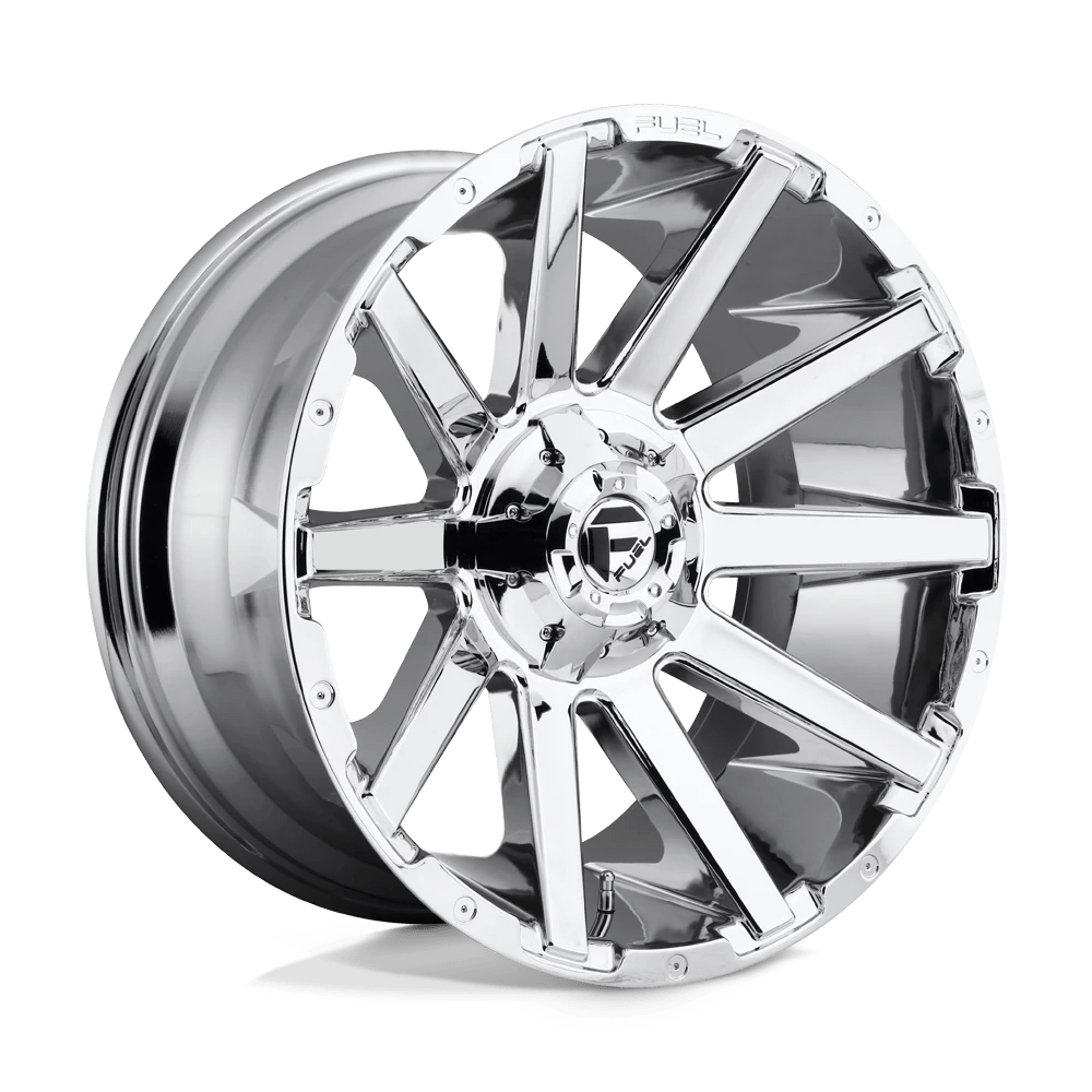 Fuel 1PC D614 CONTRA 22x12 -43 6x135/6x139.7/6x135/5.5 CHROME PLATED