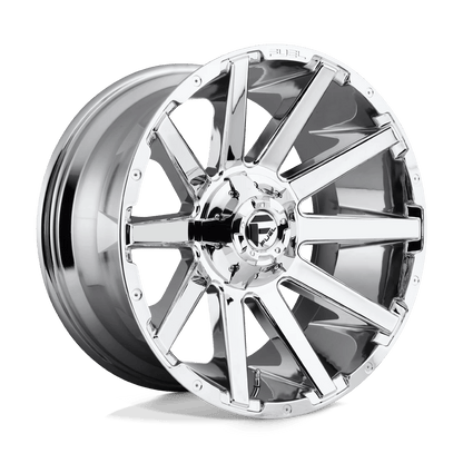 Fuel 1PC D614 CONTRA 22x12 -43 6x135/6x139.7/6x135/5.5 CHROME PLATED