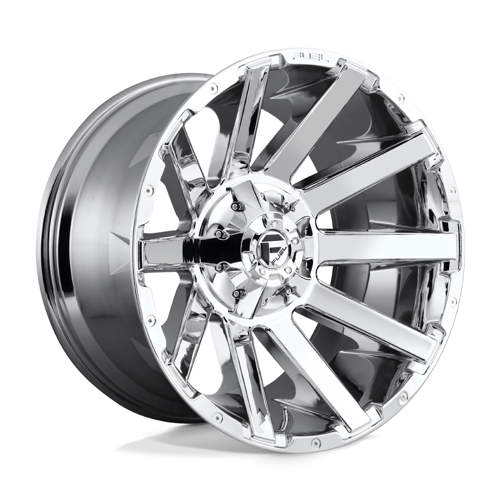 Fuel 1PC D614 CONTRA 22X12 -44 8X165.1/8X6.5 CHROME PLATED