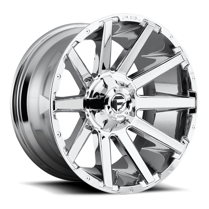 Fuel 1PC D614 CONTRA 20X10 -18 6X135/6X5.3/6X139.7/6X5.5 CHROME PLATED