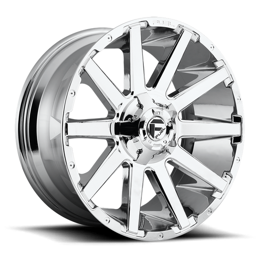 Fuel 1PC D614 CONTRA 20x9 20 6x135/6x139.7/6x135/5.5 CHROME PLATED