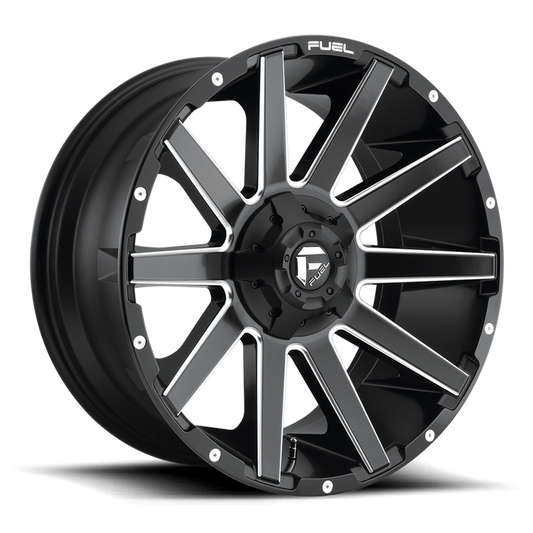 Fuel 1PC D616 CONTRA 20x9 1 8x170/8x6.7 MATTE BLACK MILLED