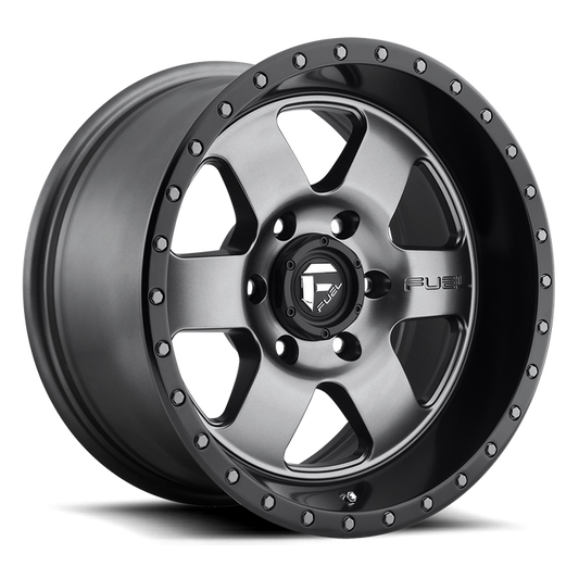 Fuel 1PC D619 PODIUM 20X9 20 6X139.7/6X5.5 MATTE GUN METAL BLACK BEAD RING