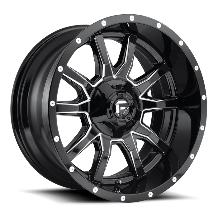 Fuel 1PC D627 VANDAL 18x9 1 5x139.7/5x150/5x5.5/150 GLOSS BLACK MILLED
