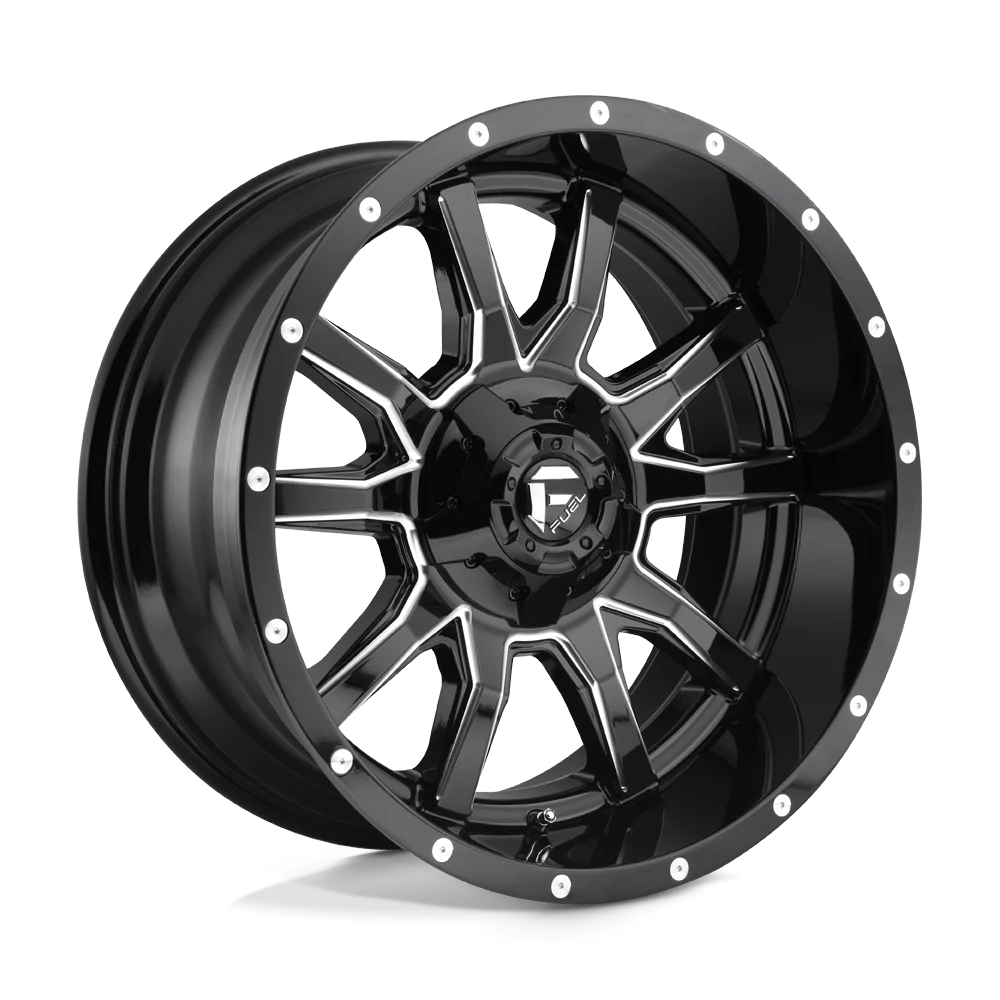 Fuel 1PC D627 VANDAL 20X9 1 5X139.7/5X150 GLOSS BLACK MILLED