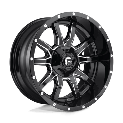 Fuel 1PC D627 VANDAL 20X9 20 5X139.7/5X150 GLOSS BLACK MILLED