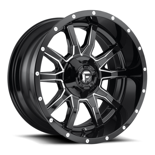 Fuel 1PC D627 VANDAL 20x10 -18 8x170/8x6.7 GLOSS BLACK MILLED