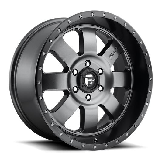 Fuel 1PC D628 BAJA 20X9 20 8X165.1/8X6.5 MATTE GUN METAL BLACK LIP