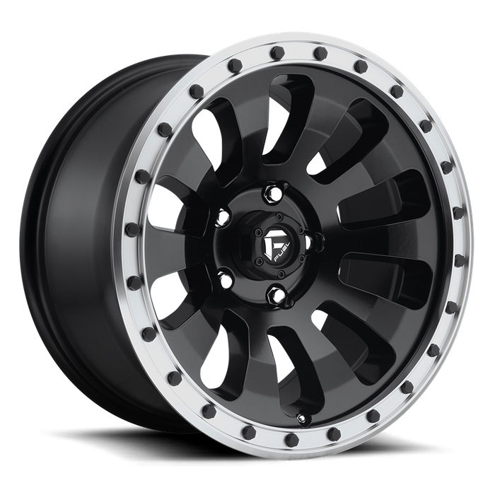 Fuel 1PC D629 TACTIC 20X9 1 6X135/6X5.3 MATTE BLACK MACHINED RING