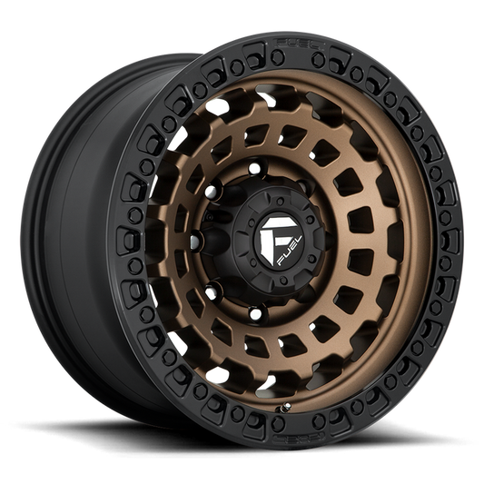 Fuel 1PC D634 ZEPHYR 18x9 -12 8x180/8x7.1 MATTE BRONZE BLACK BEAD RING