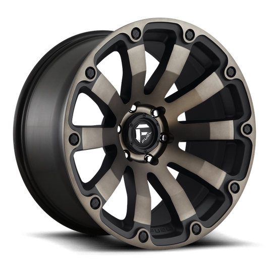 Fuel 1PC D636 DIESEL 20x10 -18 6x139.7/6x5.5 MATTE BLACK DOUBLE DARK TINT