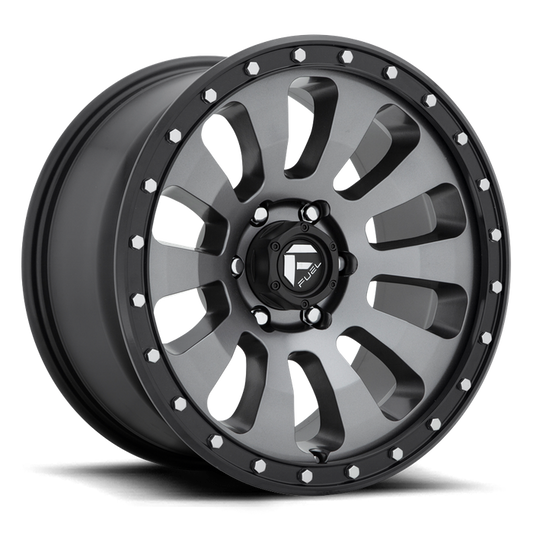 Fuel 1PC D648 TACTIC 20x9 20 6x139.7/6x5.5 MATTE GUN METAL BLACK BEAD RING