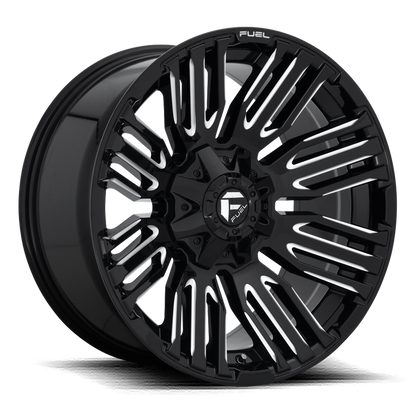 Fuel 1PC D649 SCHISM 20X10 -18 8X170/8X6.7 GLOSS BLACK MILLED
