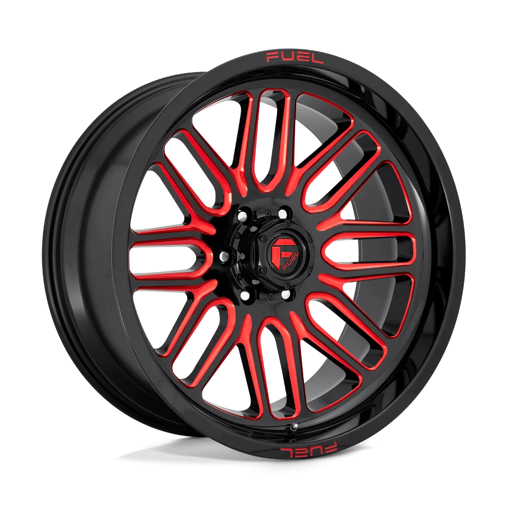 Fuel 1PC D663 IGNITE 20x10 -18 8x170/8x6.7 GLOSS BLACK RED TINTED CLEAR