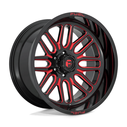 Fuel 1PC D663 IGNITE 22x12 -43 6x135/6X5.3 GLOSS BLACK RED TINTED CLEAR