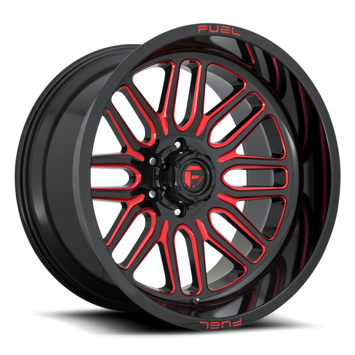 Fuel 1PC D663 IGNITE 20x9 19 6x135/6X5.3 GLOSS BLACK RED TINTED CLEAR