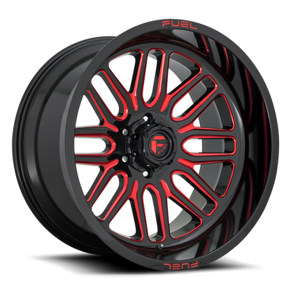 Fuel 1PC D663 IGNITE 20x10 -19 6x139.7/6x5.5 GLOSS BLACK RED TINTED CLEAR