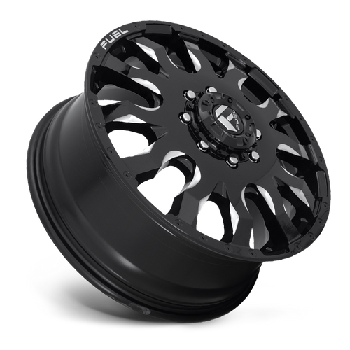 Fuel 1PC D673 BLITZ 20X8.25 105 8X165.1 GLOSS BLACK MILLED