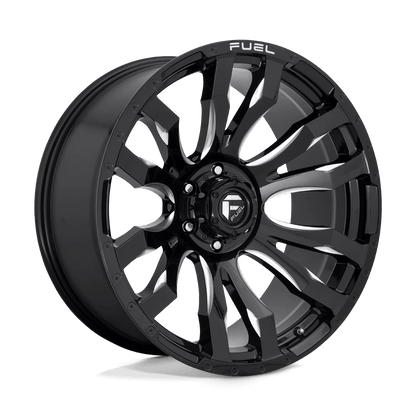 Fuel 1PC D673 BLITZ 20X9 1 5X127 GLOSS BLACK MILLED