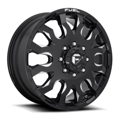 Fuel 1PC D673 BLITZ 20x8.25 105 8x210/8x8.3 GLOSS BLACK MILLED