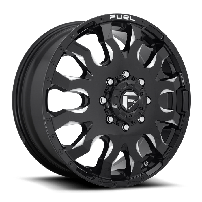 Fuel 1PC D673 BLITZ 20x8.25 105 8x200/8x200 GLOSS BLACK MILLED