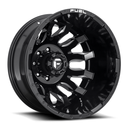 Fuel 1PC D673 BLITZ 20x8.25 -221 8x210/8x8.3 GLOSS BLACK MILLED