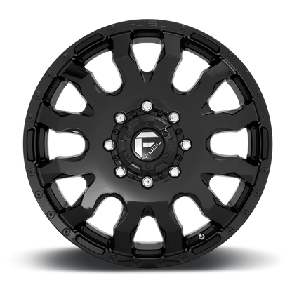 Fuel 1PC D675 BLITZ 20x8.25 105 8x210/8x8.3 GLOSS BLACK