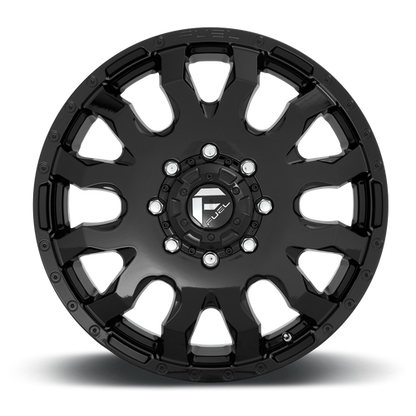 Fuel 1PC D675 BLITZ 20X8.25 105 8X165.1 GLOSS BLACK