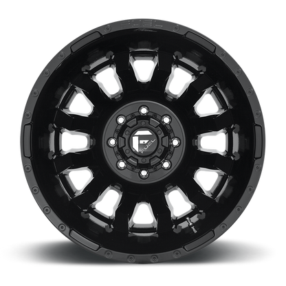 Fuel 1PC D675 BLITZ 20x8.25 -246 8x165.1/8x6.5 GLOSS BLACK
