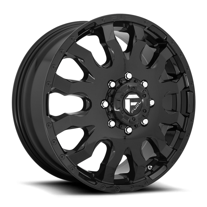 Fuel 1PC D675 BLITZ 20x8.25 105 8x165.1/8x6.5 GLOSS BLACK