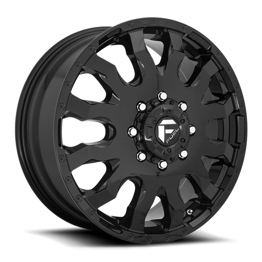Fuel 1PC D675 BLITZ 20x8.25 105 8x165.1/8x6.5 GLOSS BLACK