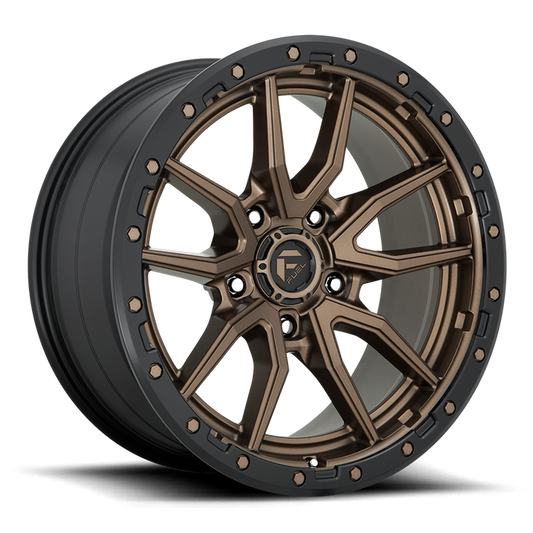 Fuel 1PC D681 REBEL 17x9 -12 5x127/5x5.0 MATTE BRONZE BLACK BEAD RING