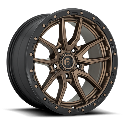 Fuel 1PC D681 REBEL 16X8 1 6X139.7/6X5.5 MATTE BRONZE BLACK BEAD RING